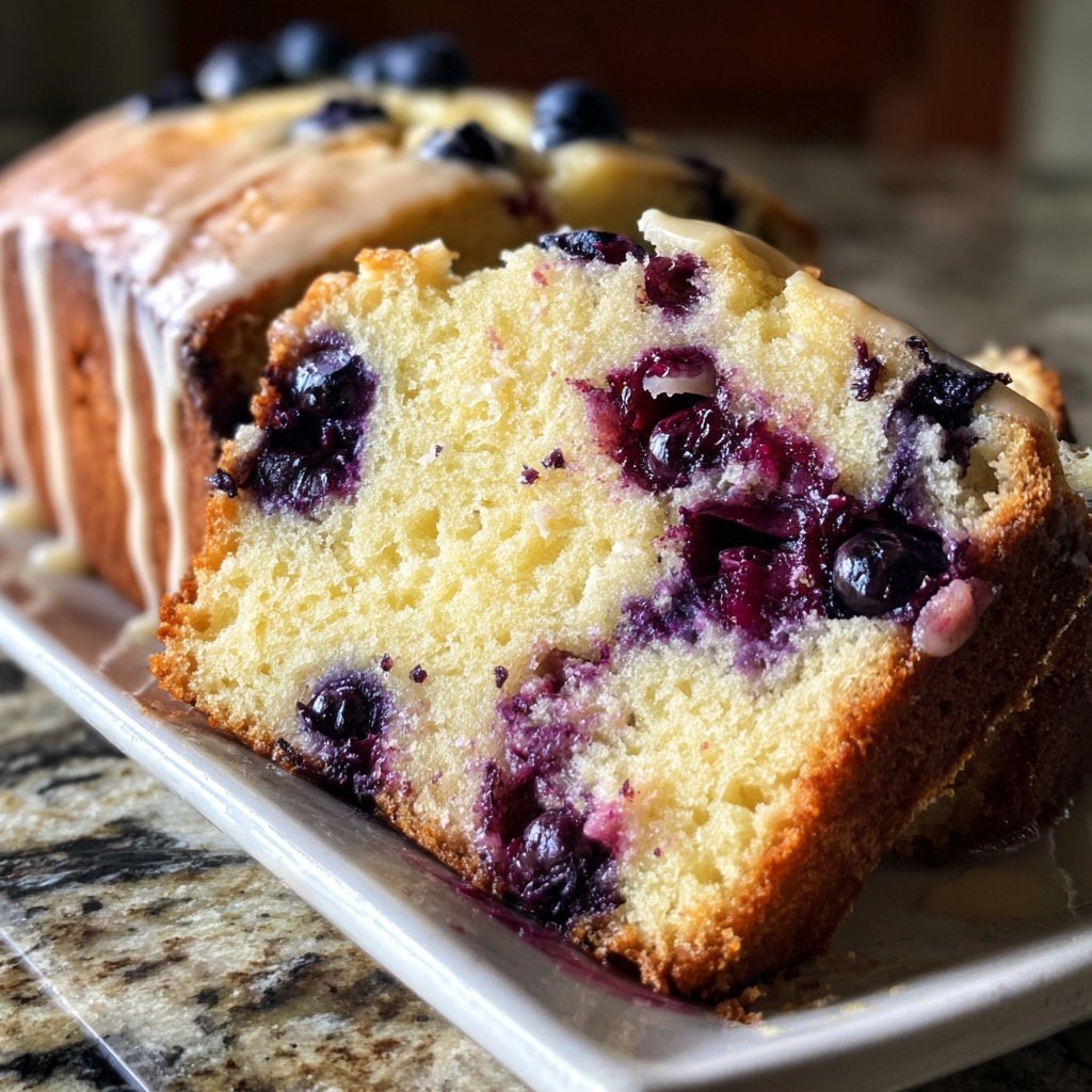 Baking & Desserts Lemon Blueberry Loaf Cake