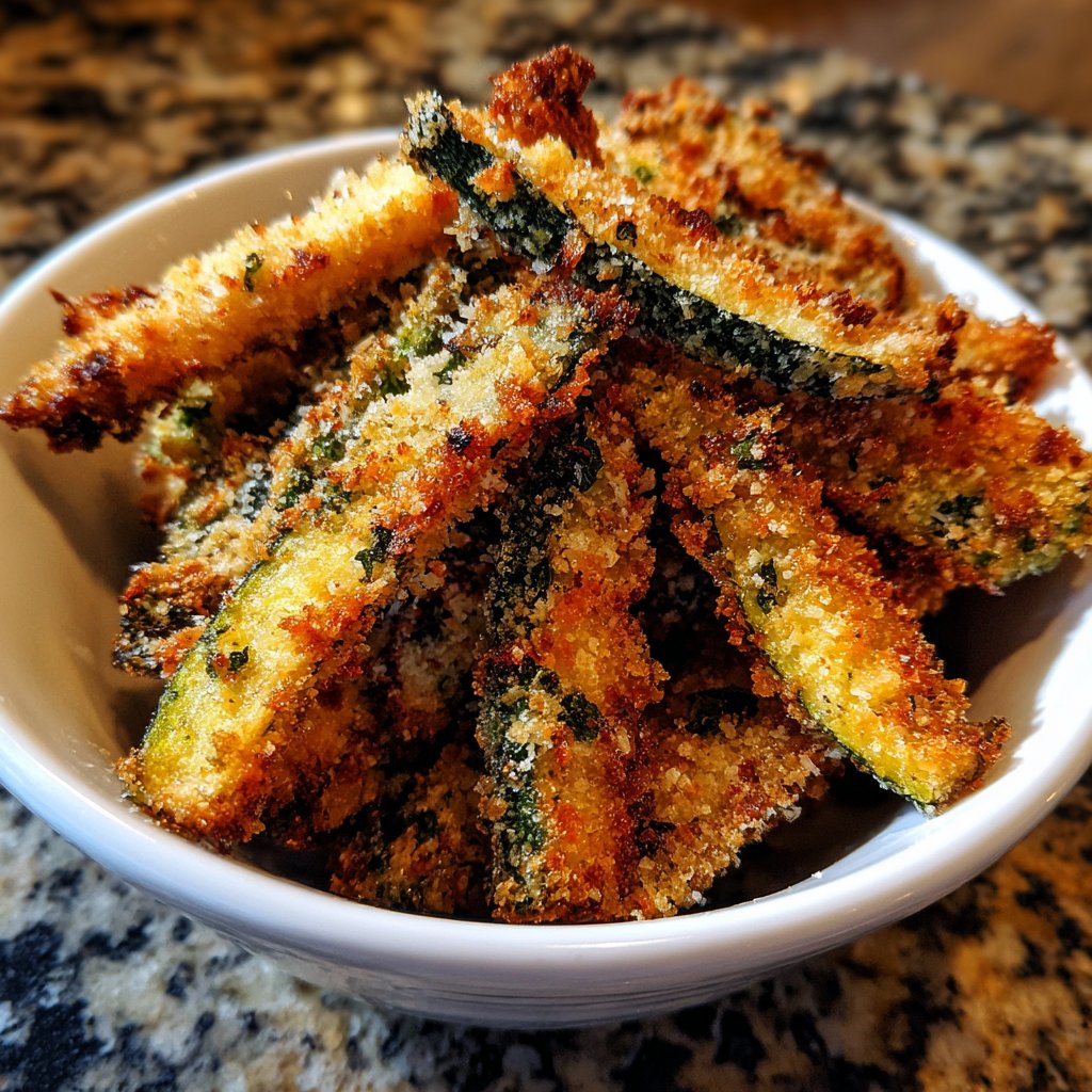Crispy Zucchini Parmesan Fries