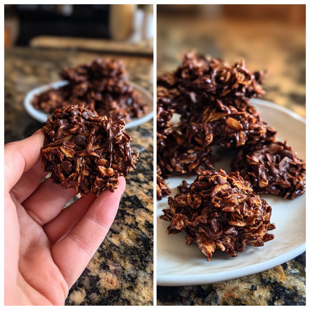 Chocolate Coconut Oat Clusters