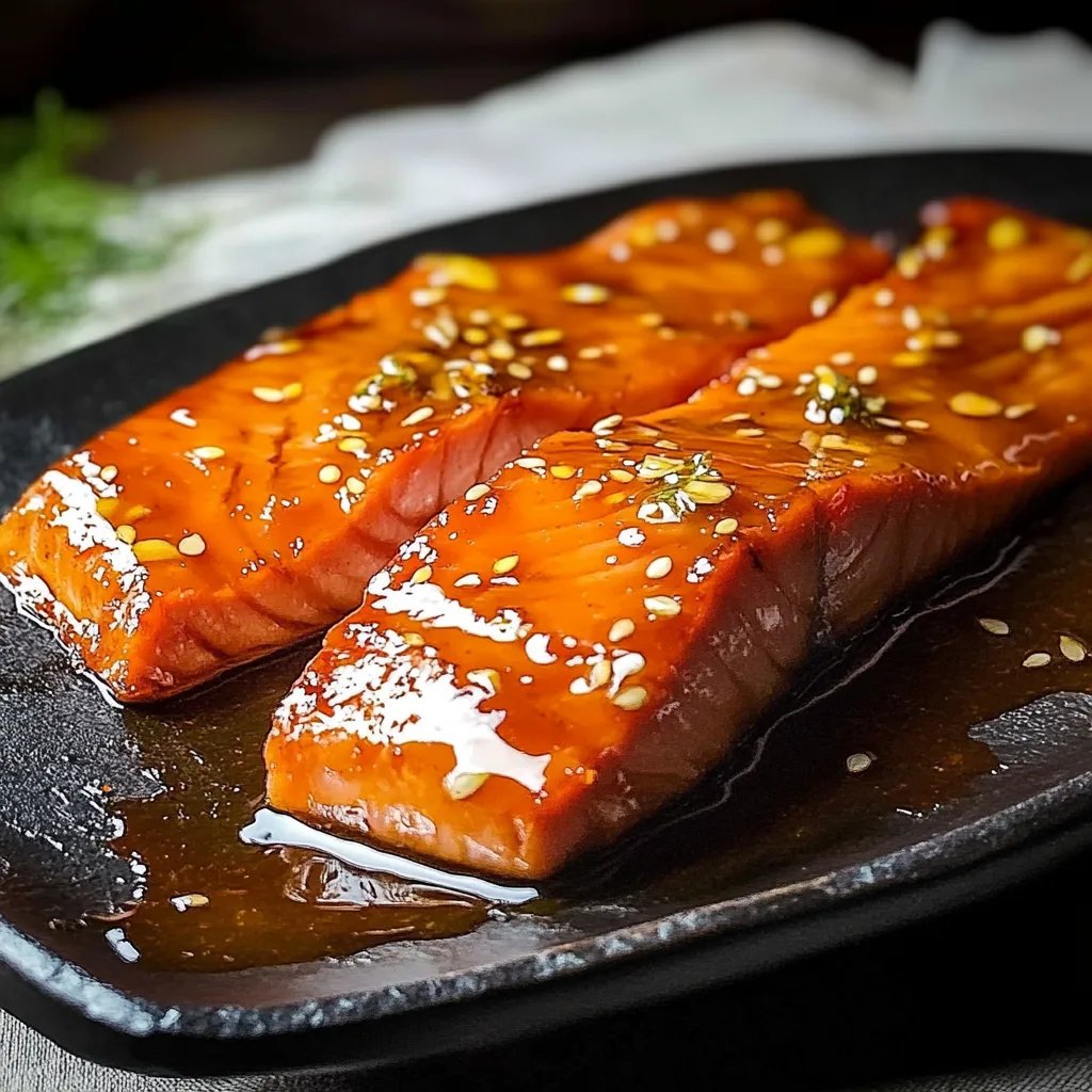 Easy Honey Glazed Smoked Salmon