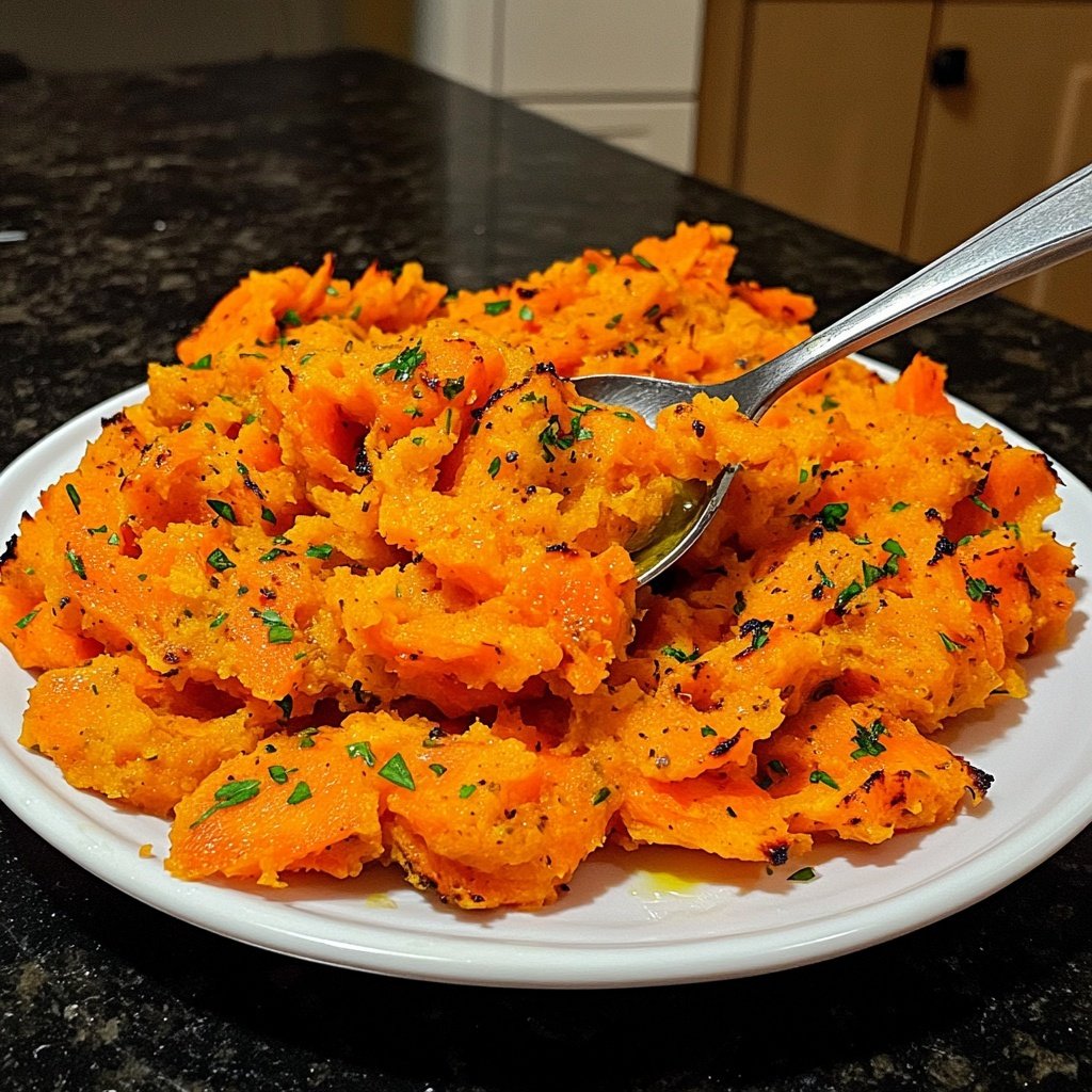 Healthy Smashed Carrots