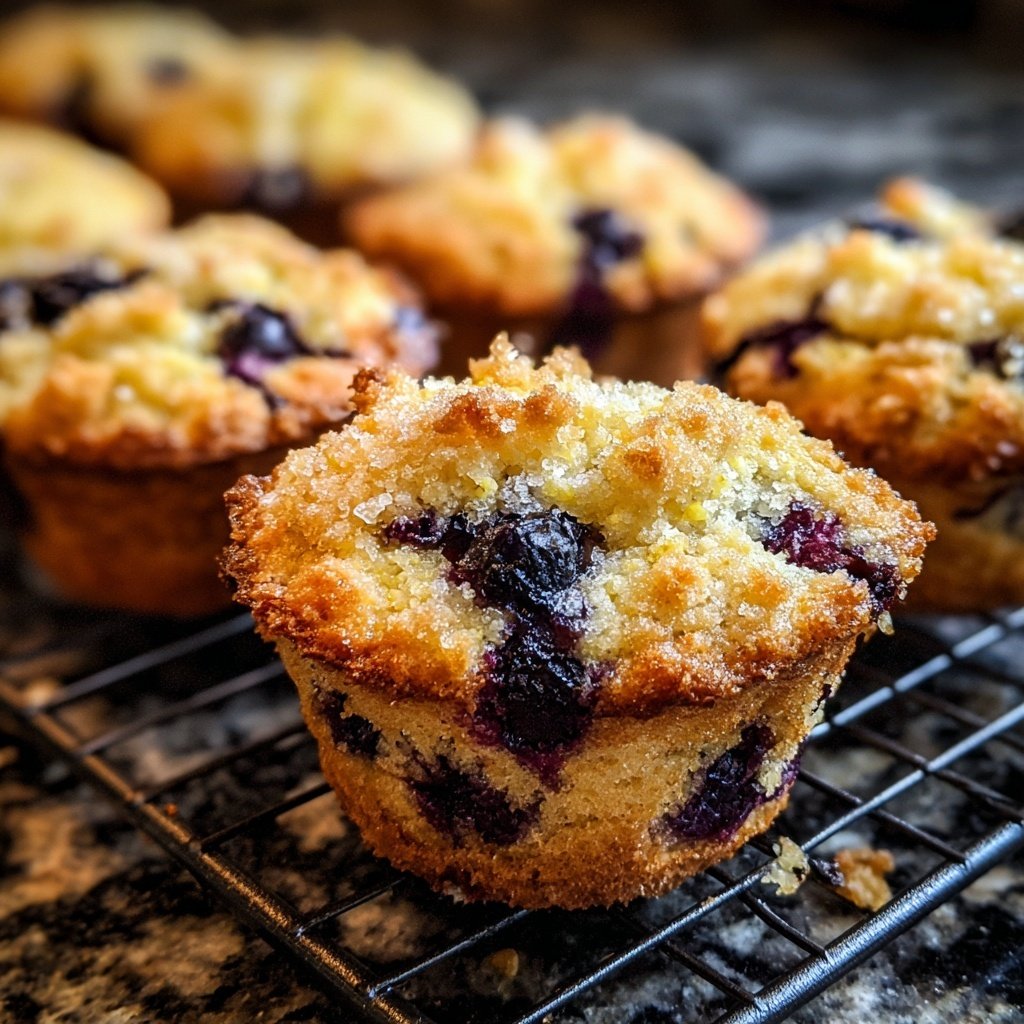 Lemon Blueberry Yogurt Muffins