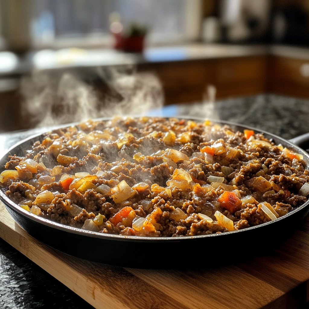 Ground Beef Skillet Smoky
