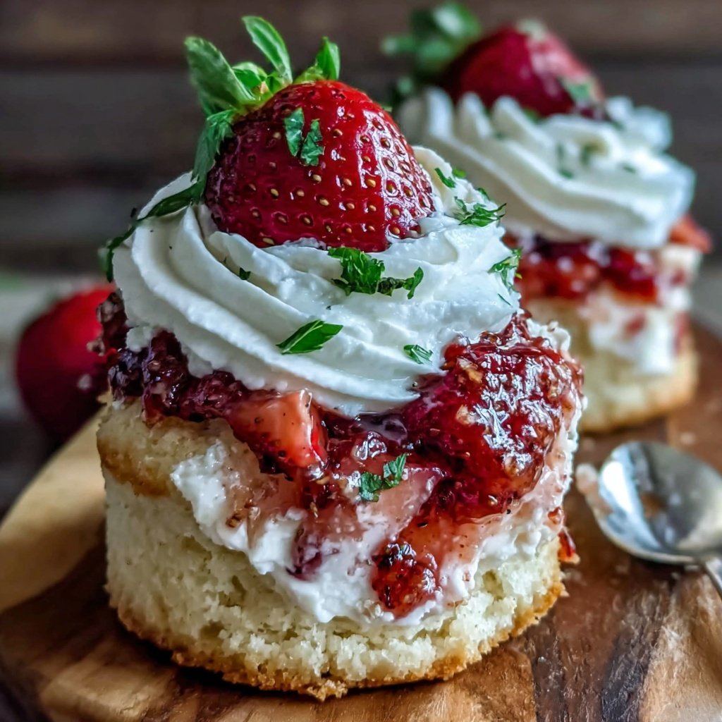 Strawberry Shortcake Biscuit Cups