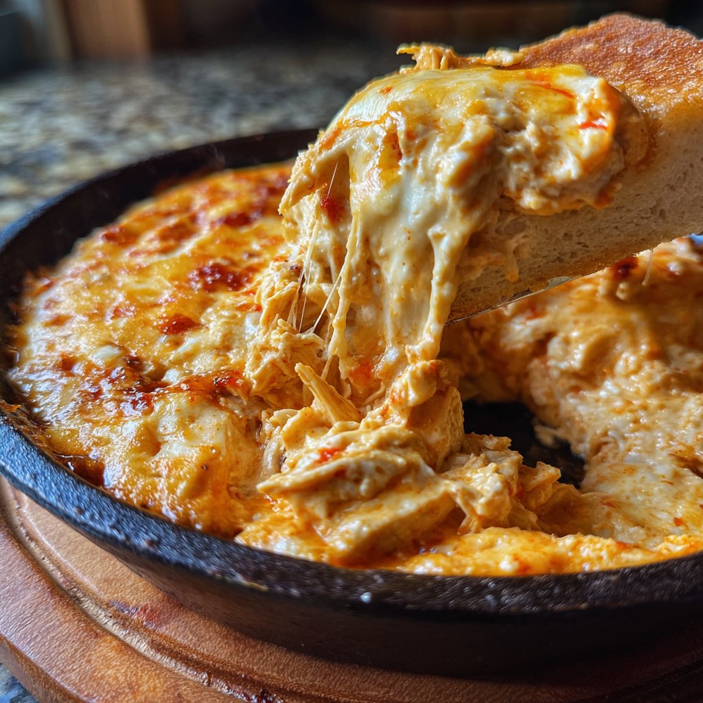 Spicy Buffalo Chicken Dip Appetizer