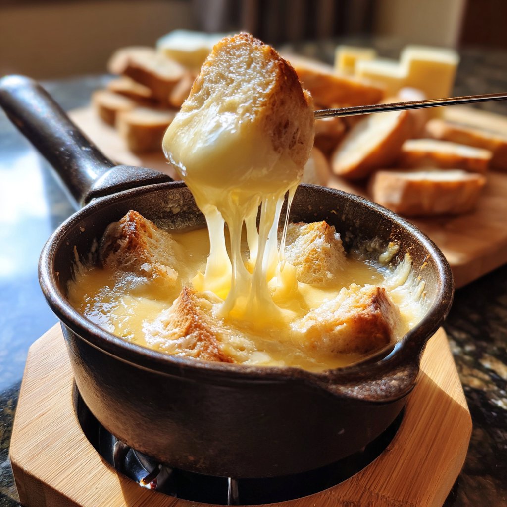 Fondue with Raclette Cheese