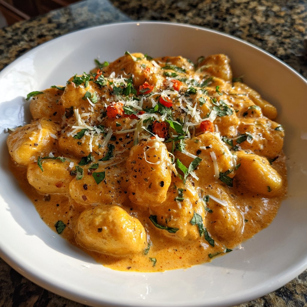 Romantic Creamy Tuscan Gnocchi