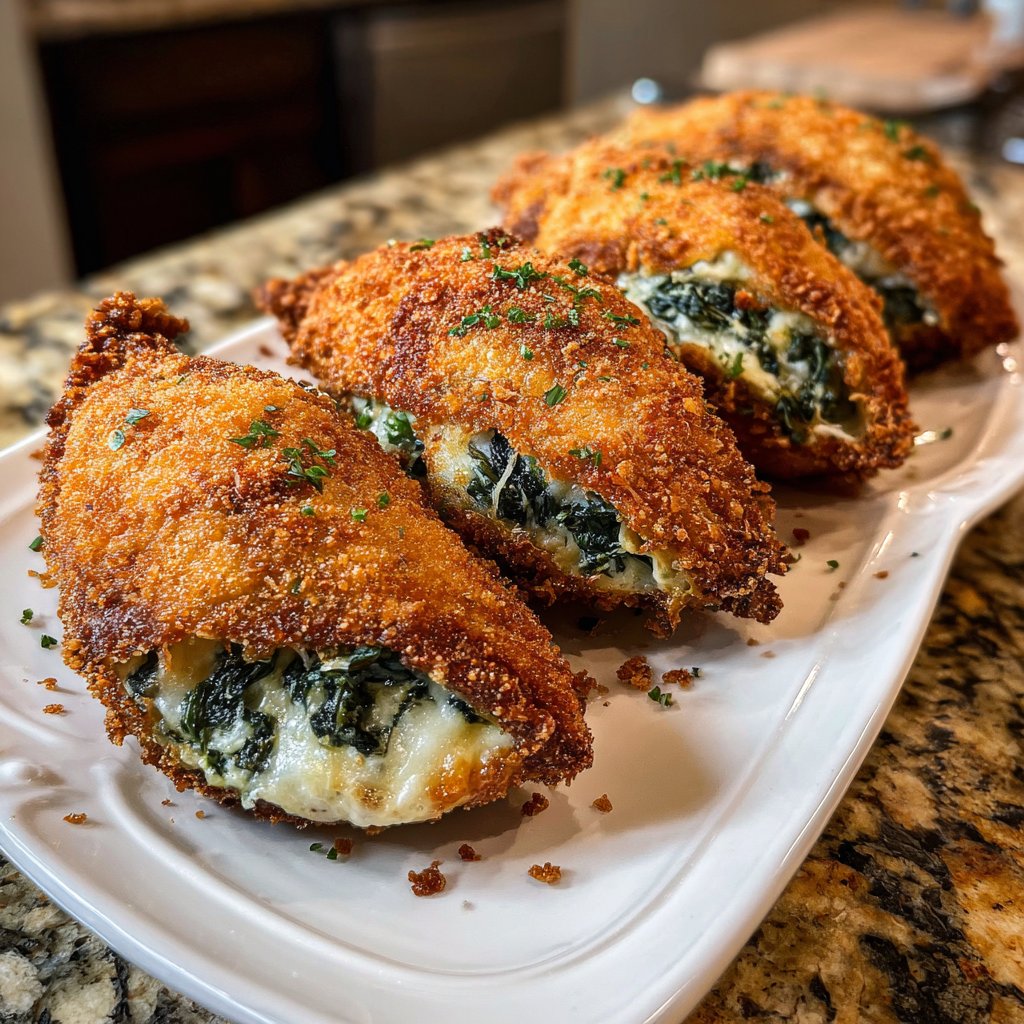 Jalapeno Poppers with Spinach Feta Filling