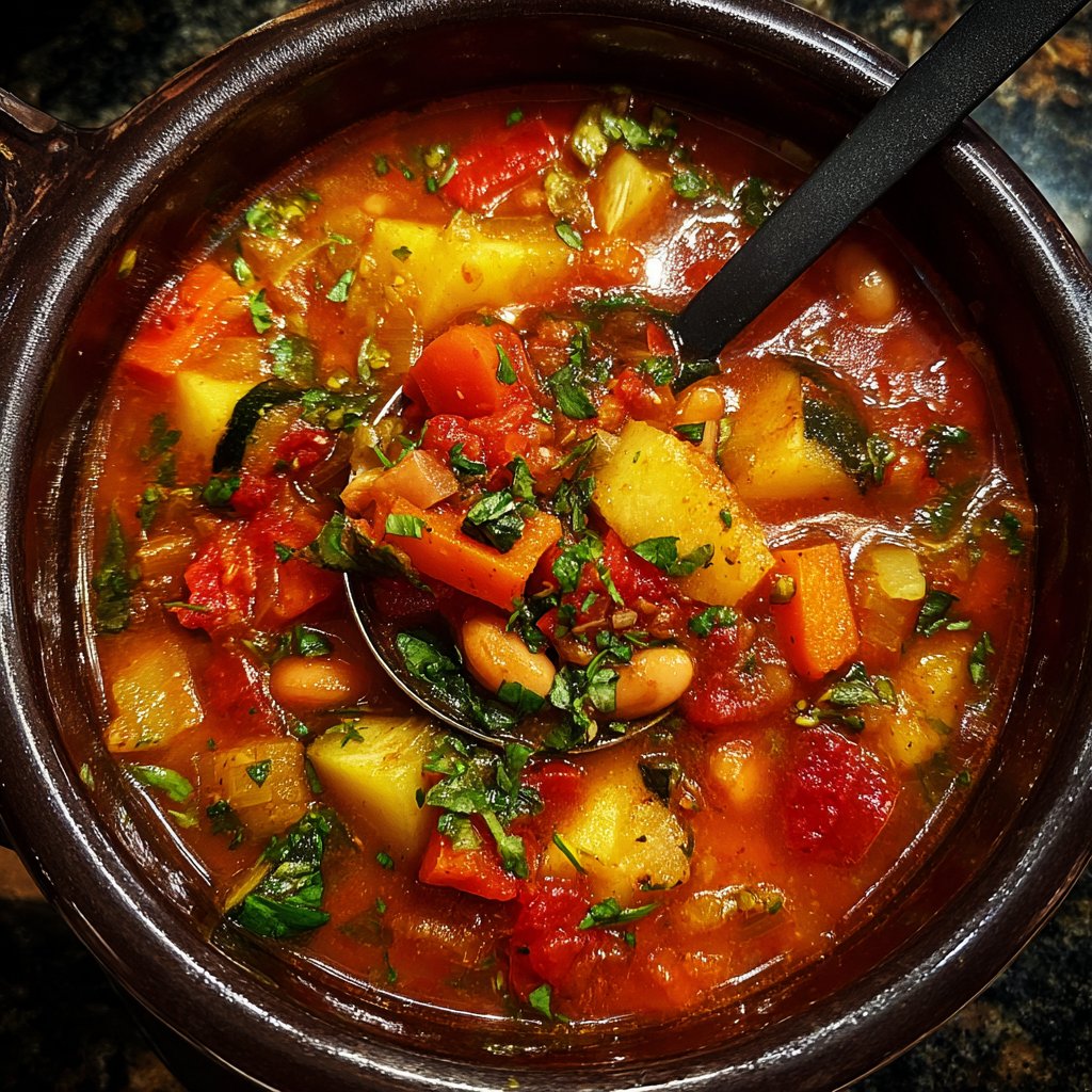 Healthy Crockpot Italian Vegetable Stew