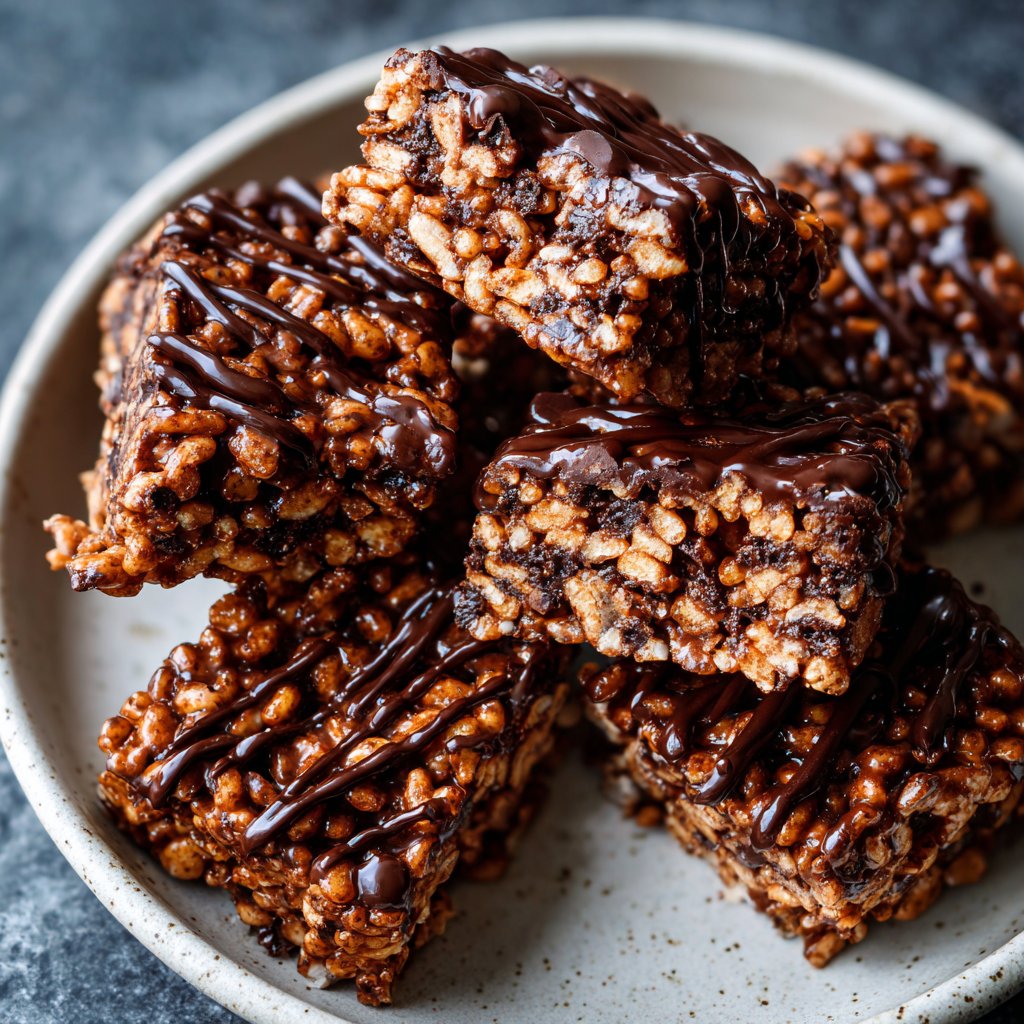 Super Bowl Desserts Chocolate Rice Crispy Treats
