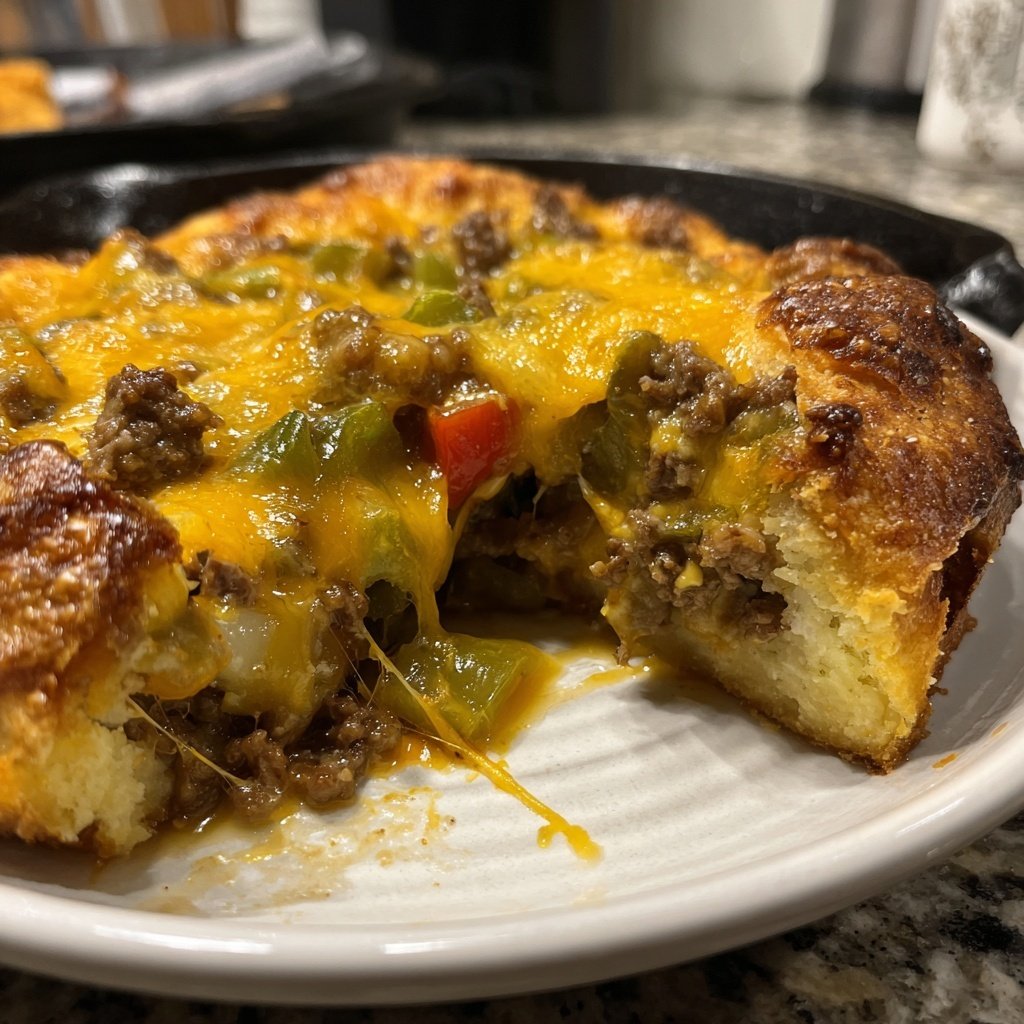 Ground Beef Skillet Cheesy