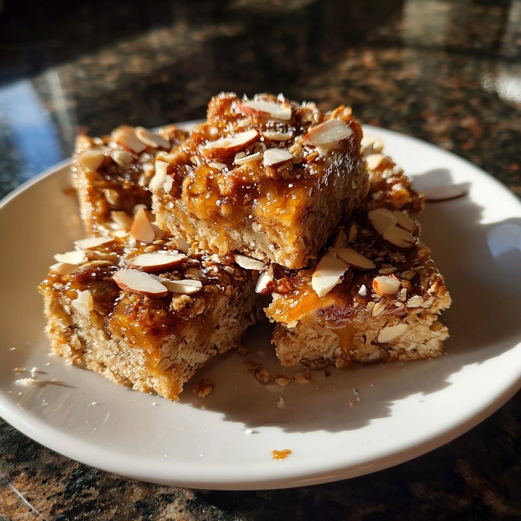 Vanilla Almond Oat Breakfast Squares