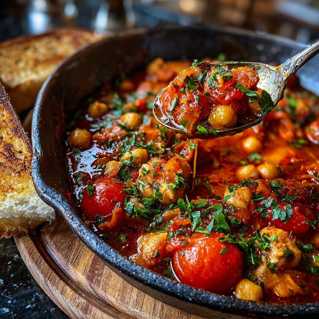 Healthy Dinner Tomato Chickpea Stew