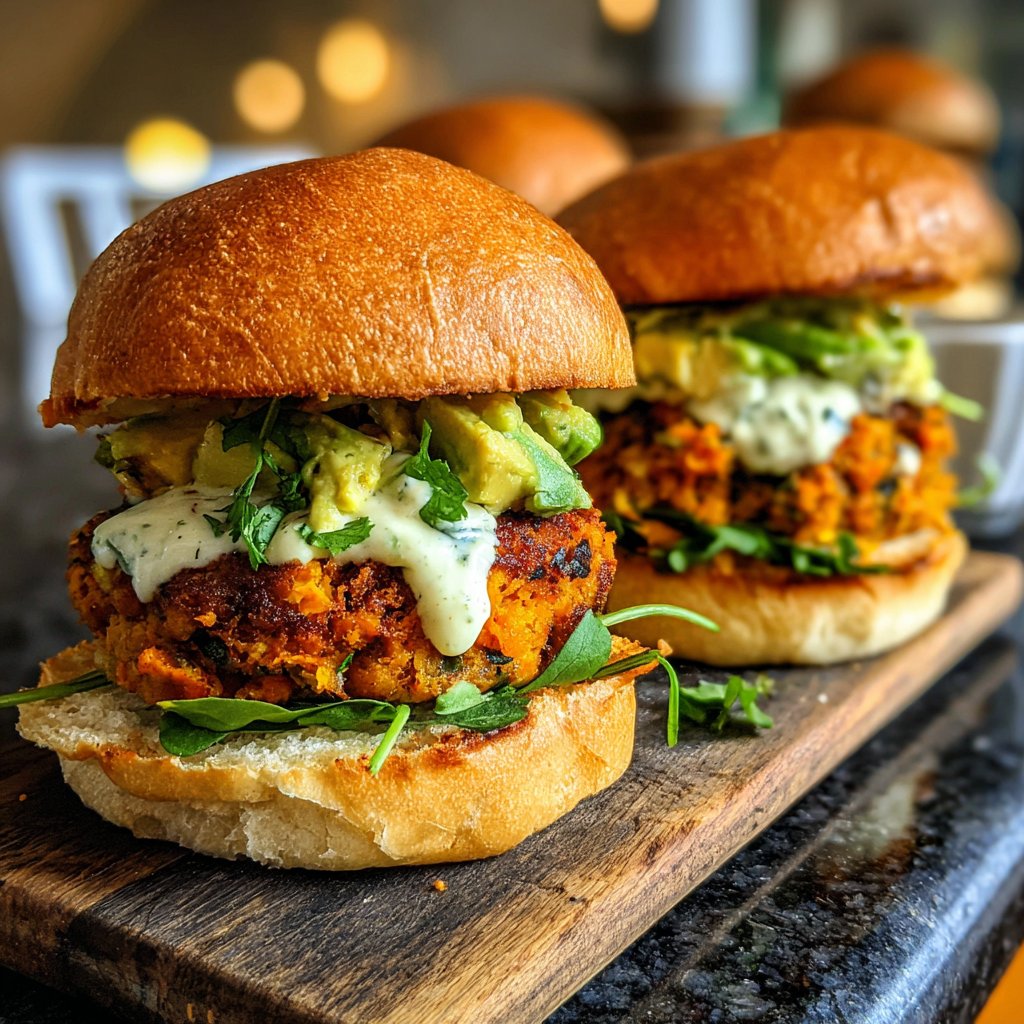 Sliders with Sweet Potato Patties