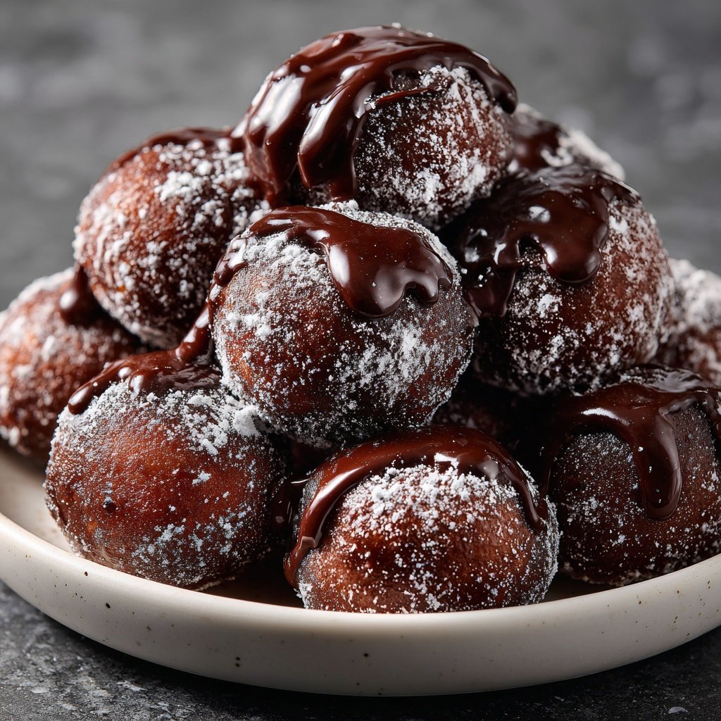 Super Bowl Desserts Chocolate Donut Holes