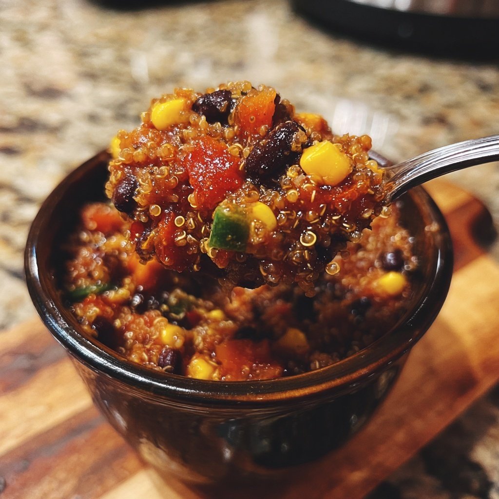Healthy Crockpot Quinoa Chili