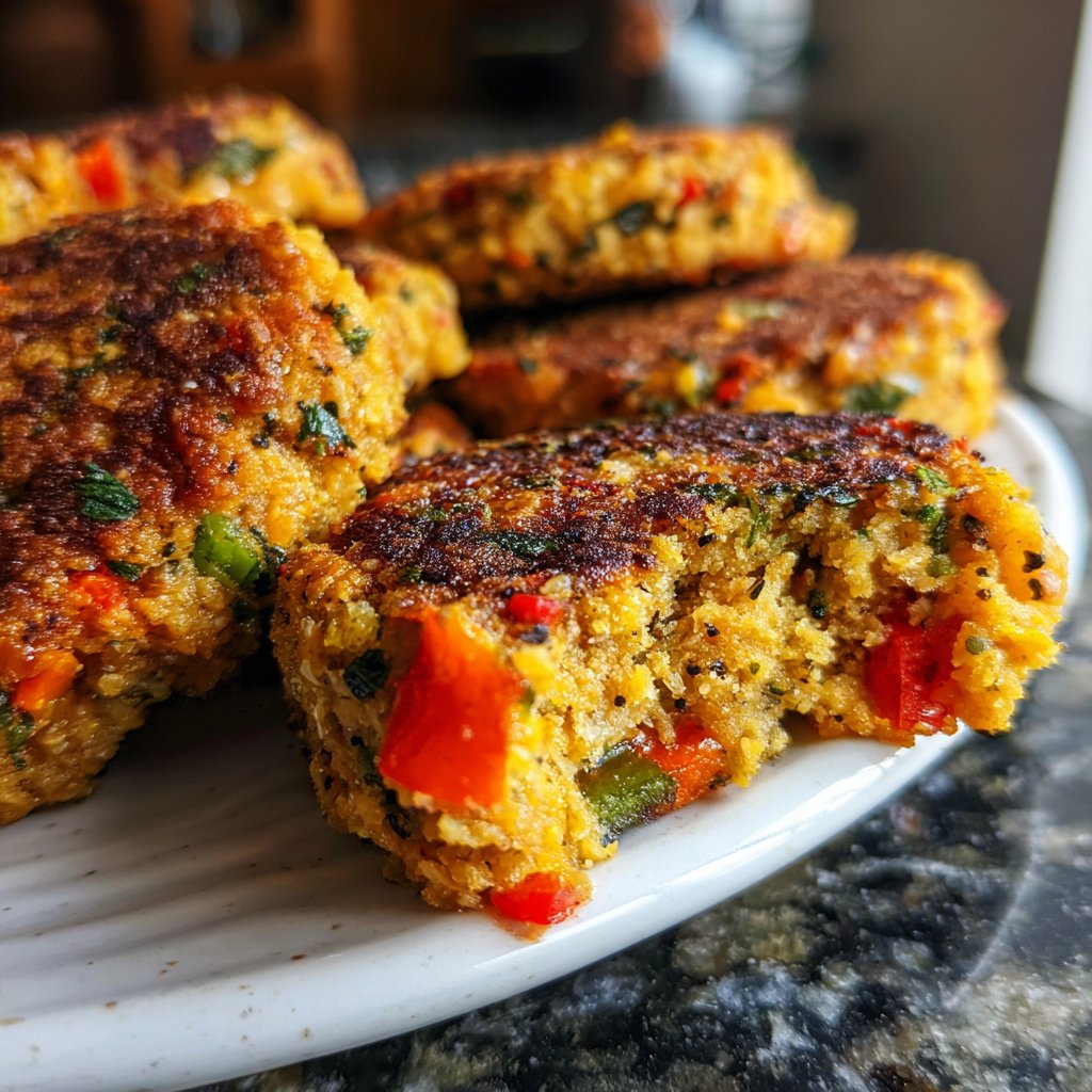 Baked Veggie Chickpea Patties