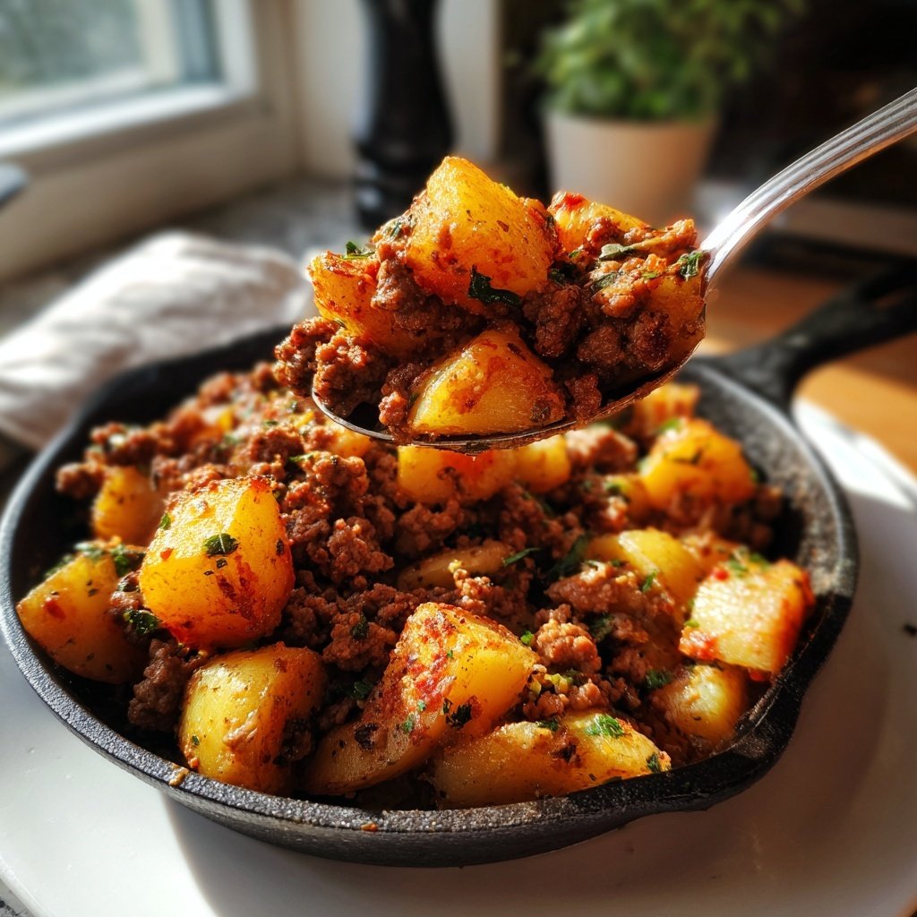 One Pot Ground Beef And Potatoes