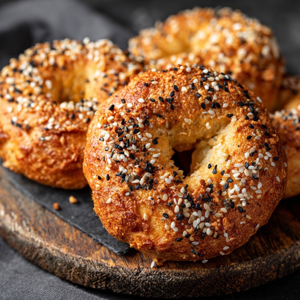 Air Fryer Yogurt Bagels